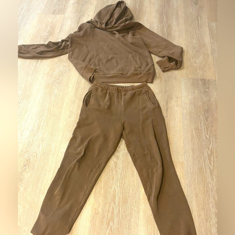 Joah Brown sweatshirt hoodie. Size S/M. Set is available but sold separately
